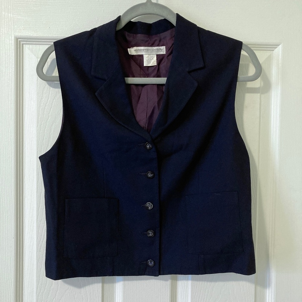 Vintage women’s sz M Preston & York black vest
